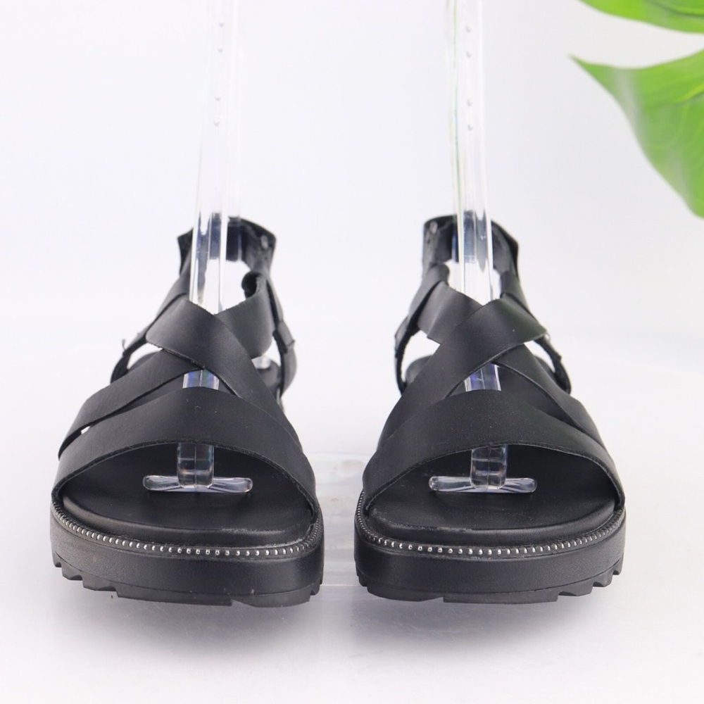 Sorel Black Strappy Sandals